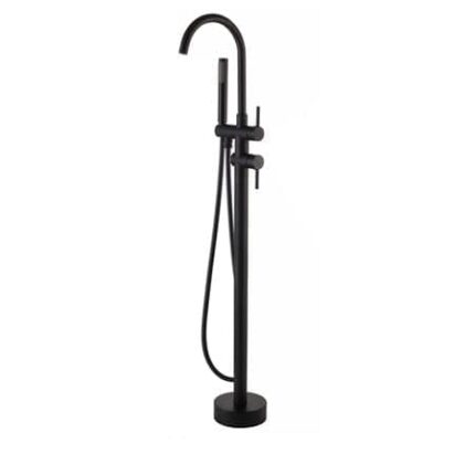 Baterie de podea cu cadru rotund, finisaj negru mat, cod 1162