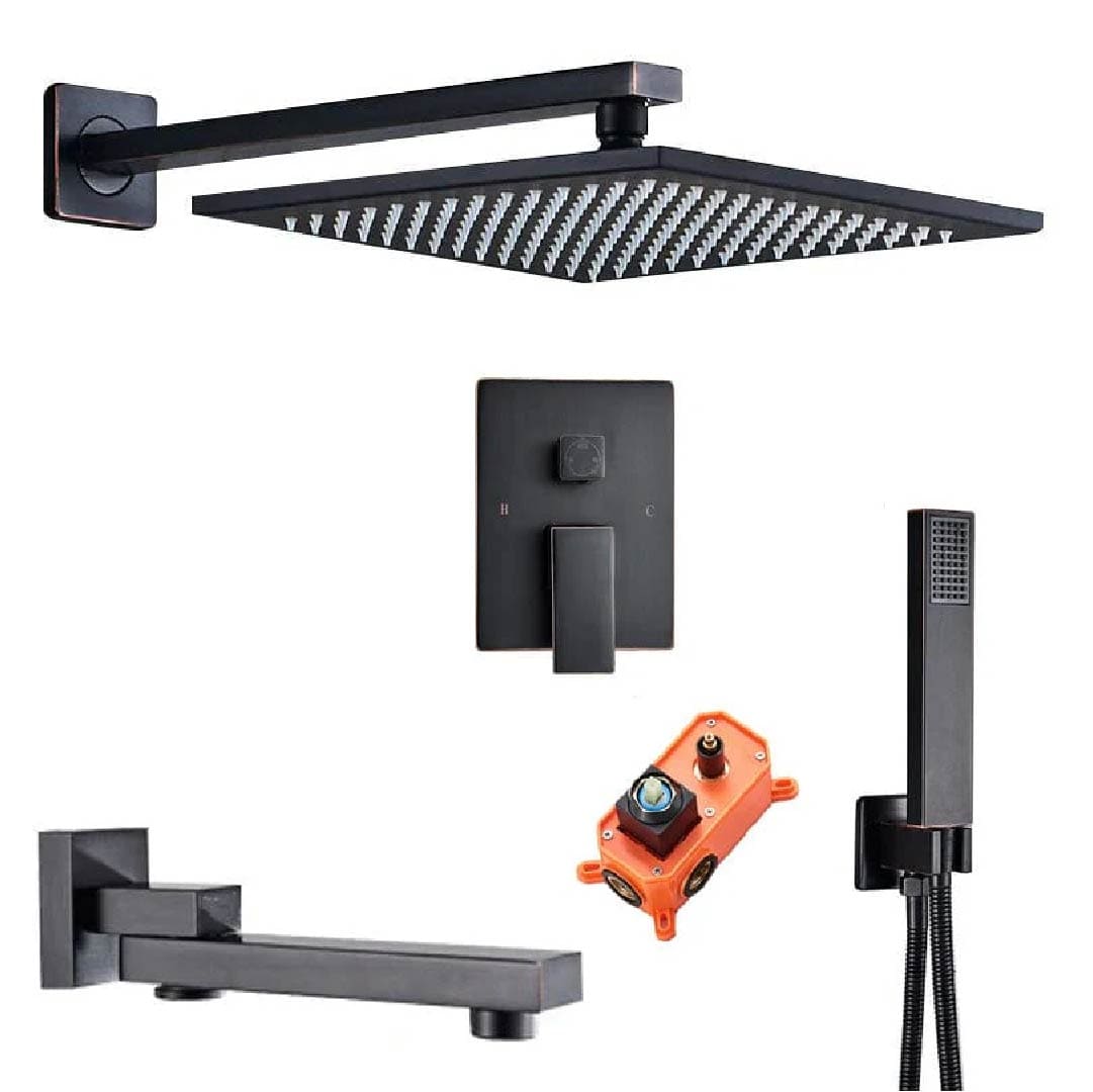 set-de-dus-river-1160-negru-cu-finisaj-cu-bronz-pe-margine-30-cm-para-3-functii-cod-1160-59223506878807